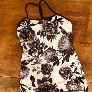 Lululemon Floral Y Tank